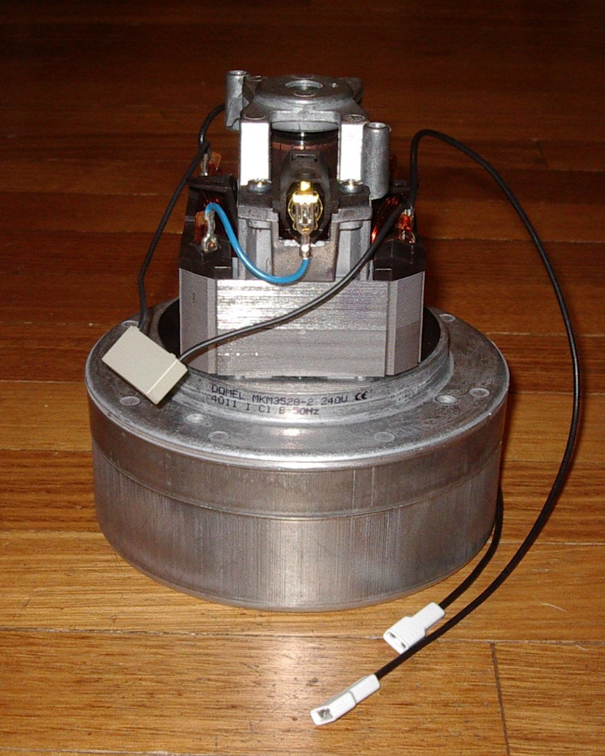 Domel 1100-Watt Two-Stage Flow-Through Vacuum Motor Fan Unit - Replacement Part # MKM3528-2