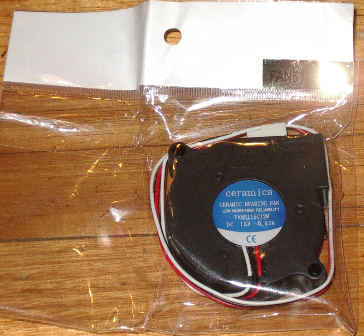 12V 51mm x 15mm Ceramic Bearing Computer Equipment Blower Fan - Part # FAN5115C12M