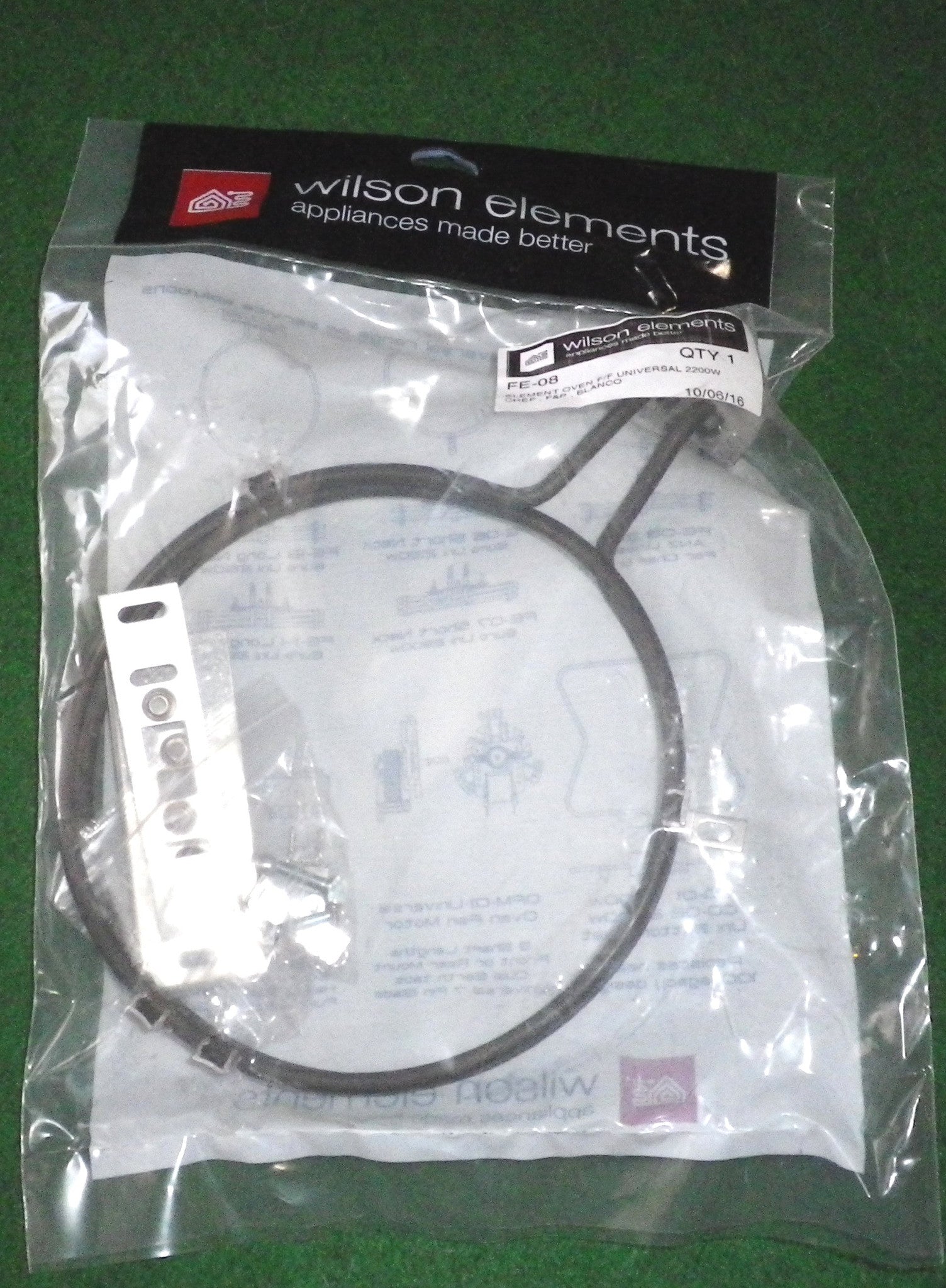 Universal Chef and Fisher & Paykel High - Performance Long Neck Fan Forced Oven Heating Element - Replacement Part # FE - 08