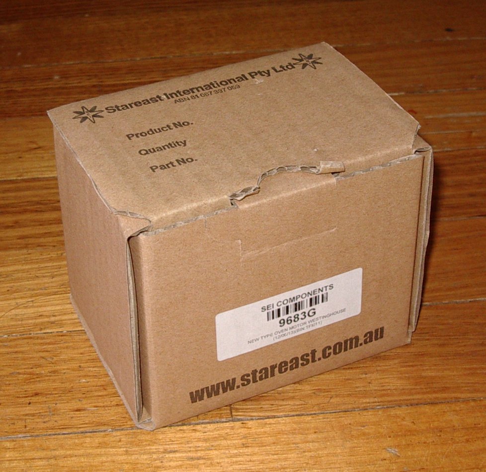 Westinghouse, Chef, Simpson Compatible Fan-Forced Oven Replacement Fan Motor - Model Part # 9683G