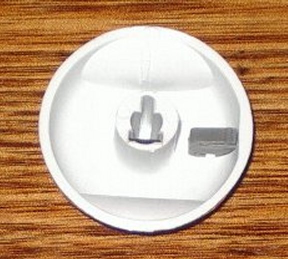 Westinghouse White Electric Stove Hotplate Control Knob - Genuine Replacement Part # 0019007874