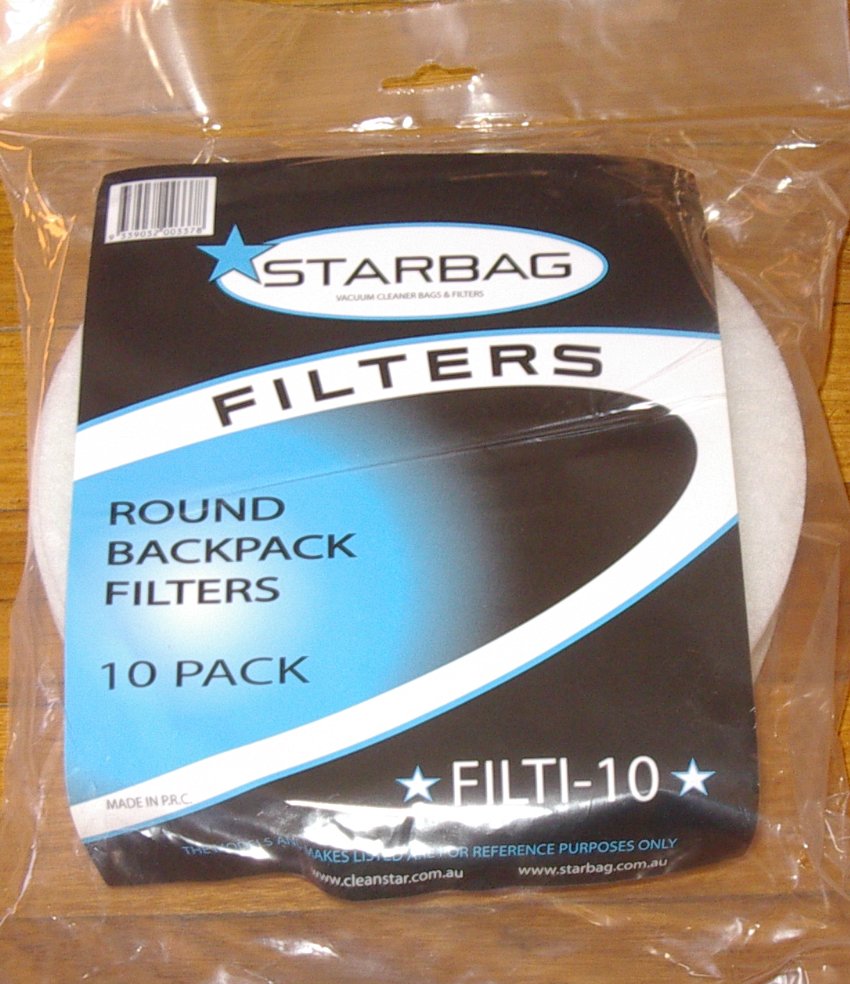 High - Quality Pullman PV9, PV10, PV11 Backpack Vacuum Cleaner Pre - Motor Filter Pad Pack of 10 - Part Number FILTI1 - 10
