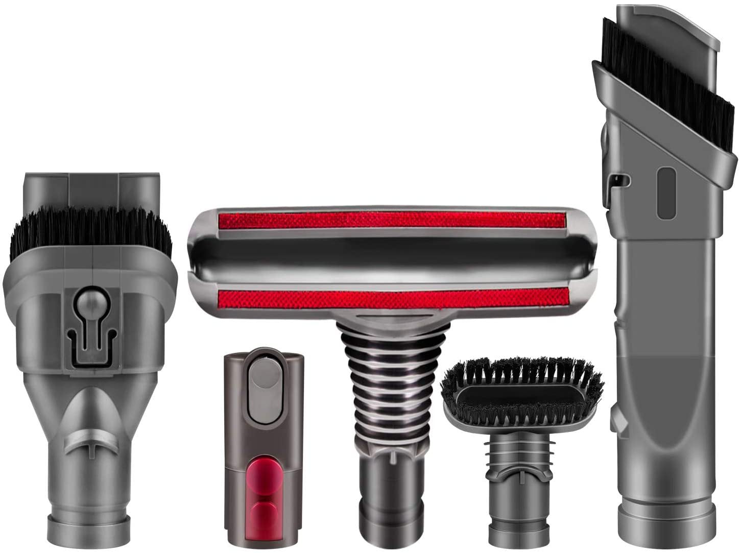 Universal Compatible Tool Kit for Dyson V6, V7, V8, V9, V10 Cordless and DC33 - DC74 Corded Vacuum Cleaners - Part # DYSV6 - DCKIT - 5PCS