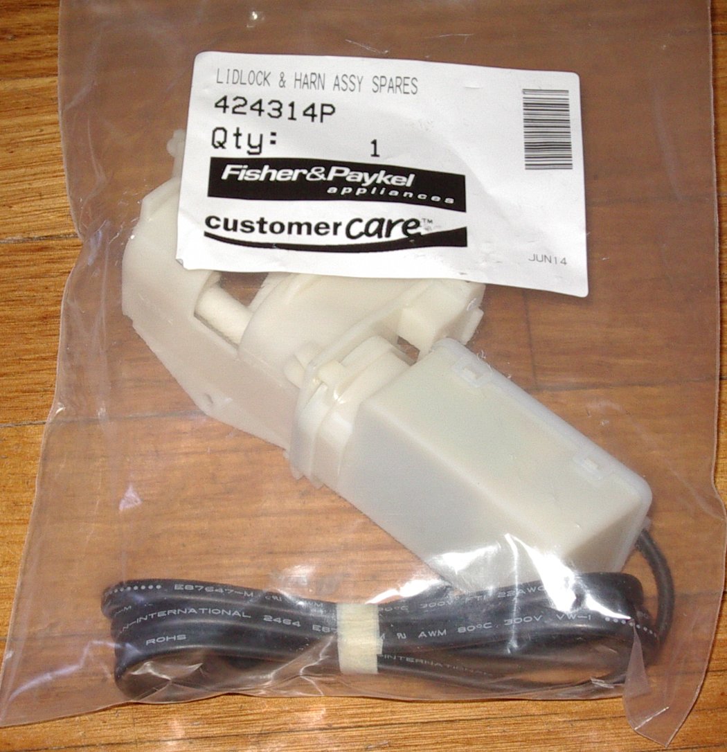 Fisher & Paykel Latest Top Loader Washer Lid Lock Kit - Part # FP424314P
