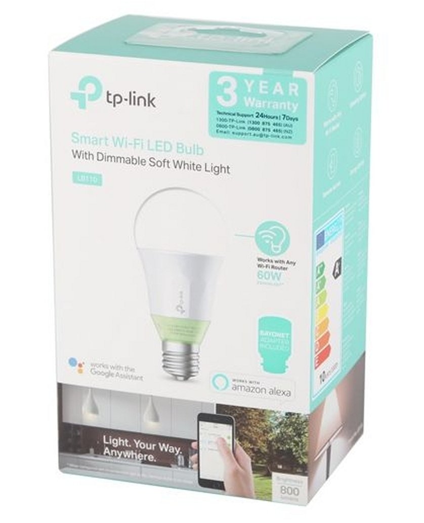 TP-Link Dimmable White Smart WiFi-Controlled 10-Watt 240-Volt ES/BC LED Globe - Model LB110