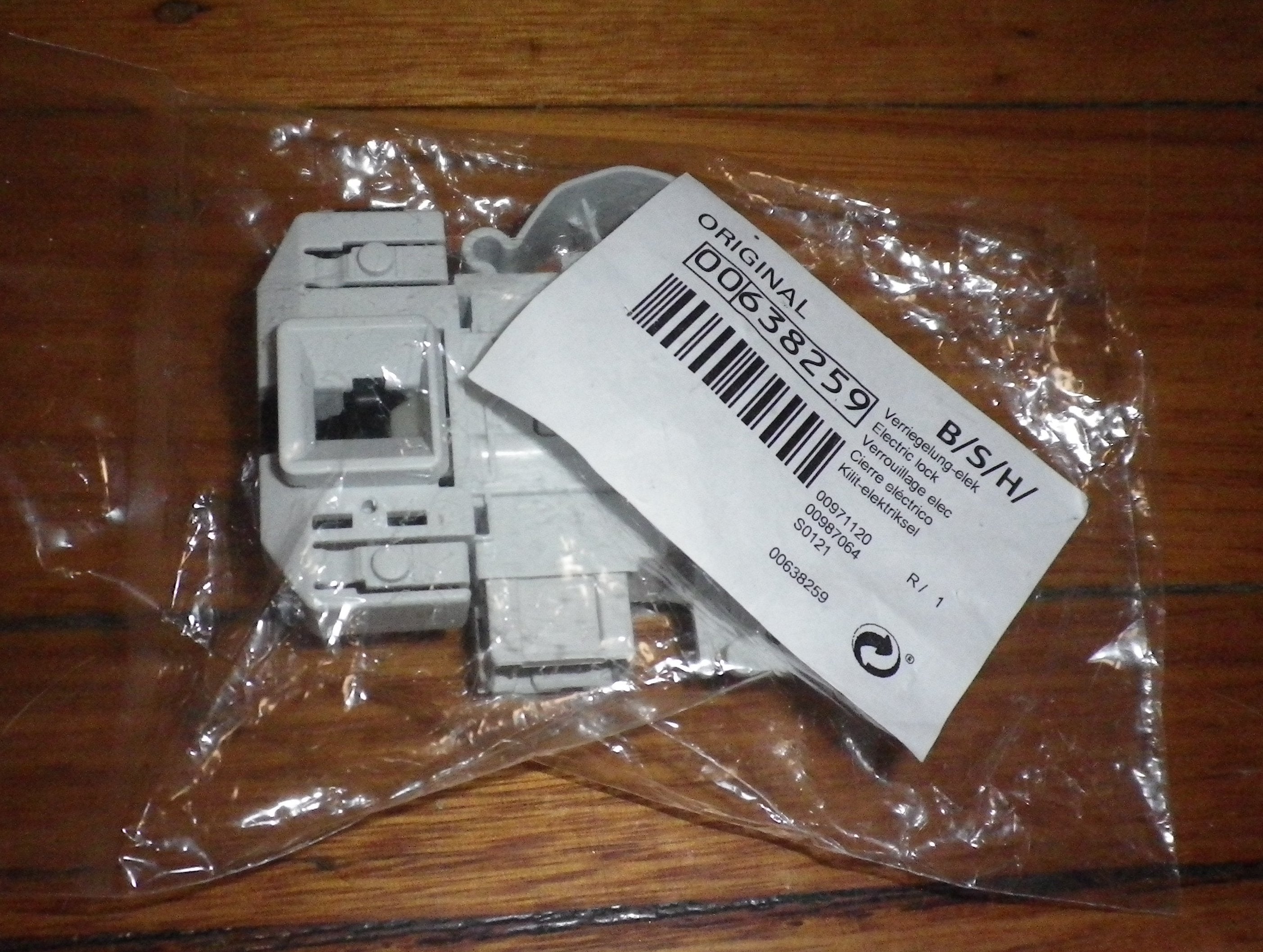 Bosch Front Load Washer Door Interlock Switch - Compatible with Multiple Bosch and Siemens Models, Genuine Part # 638259, 00638259