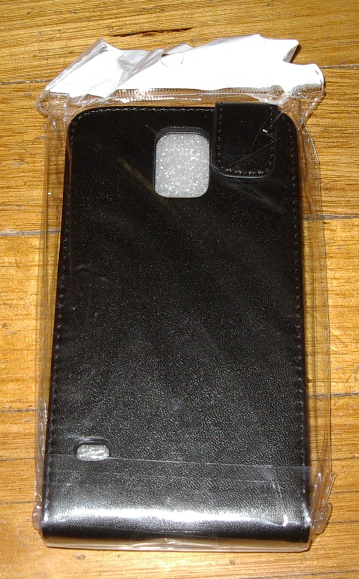 Premium Hard Leather Flip - Open Wallet Case for Samsung Galaxy S5 - Model ALC6532 - 102