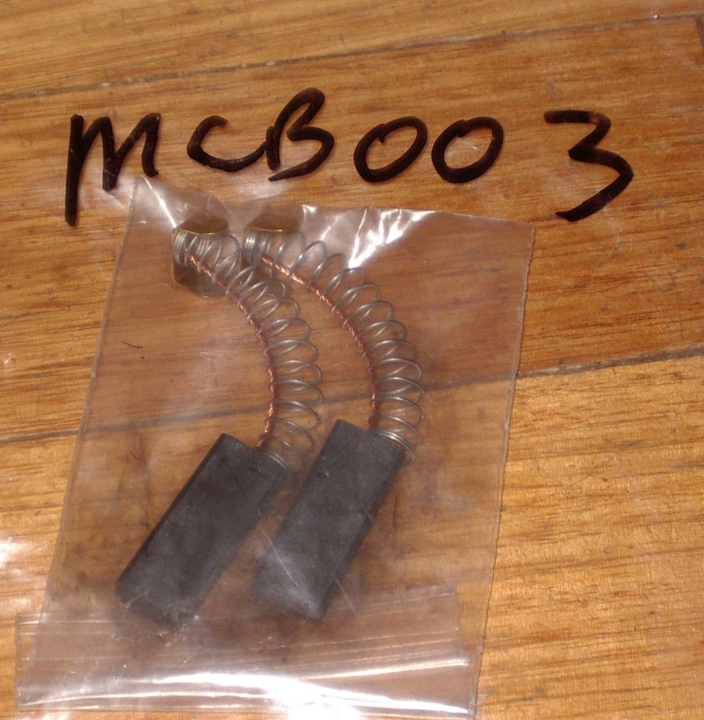 Domel 145mm FlowThru & Bypass Vac Motors Carbon Brushes (Pair) - Part # MCB003