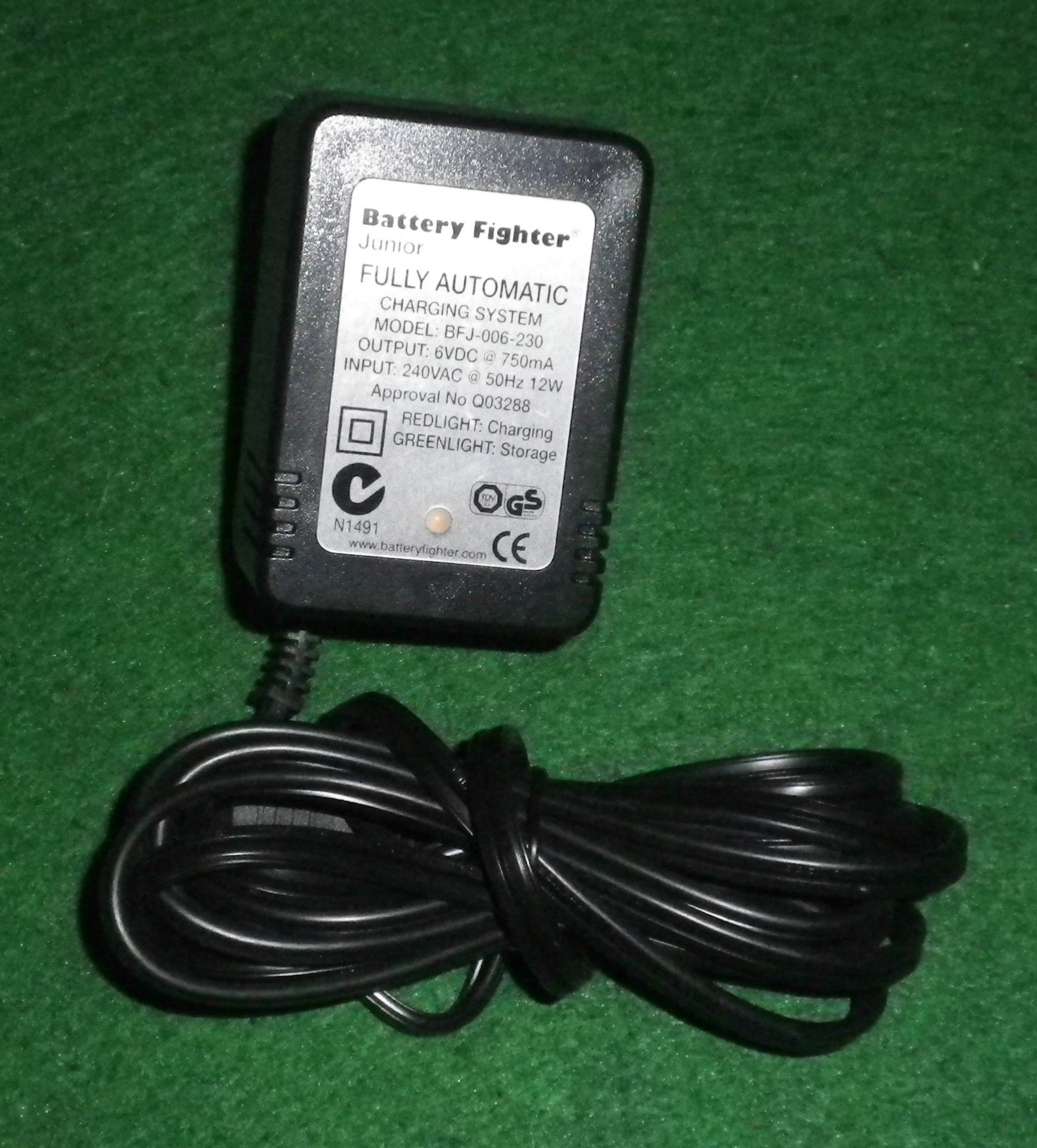 6V DC 750mA Fast Charger for Sealed Lead Acid Batteries - Part # BFJ06