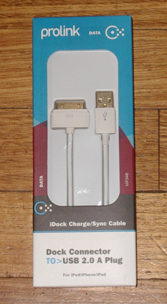 Prolink Premium iDock to USB-A 2m Charging & Data Cable - Part # MP346