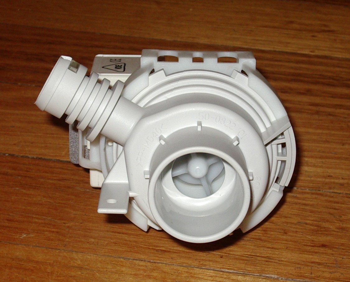 Dishlex Global and Westinghouse Dishwasher Drain Pump Motor Assembly - Part # 0214400024 (Hanning Part No. DPS25 - 118)