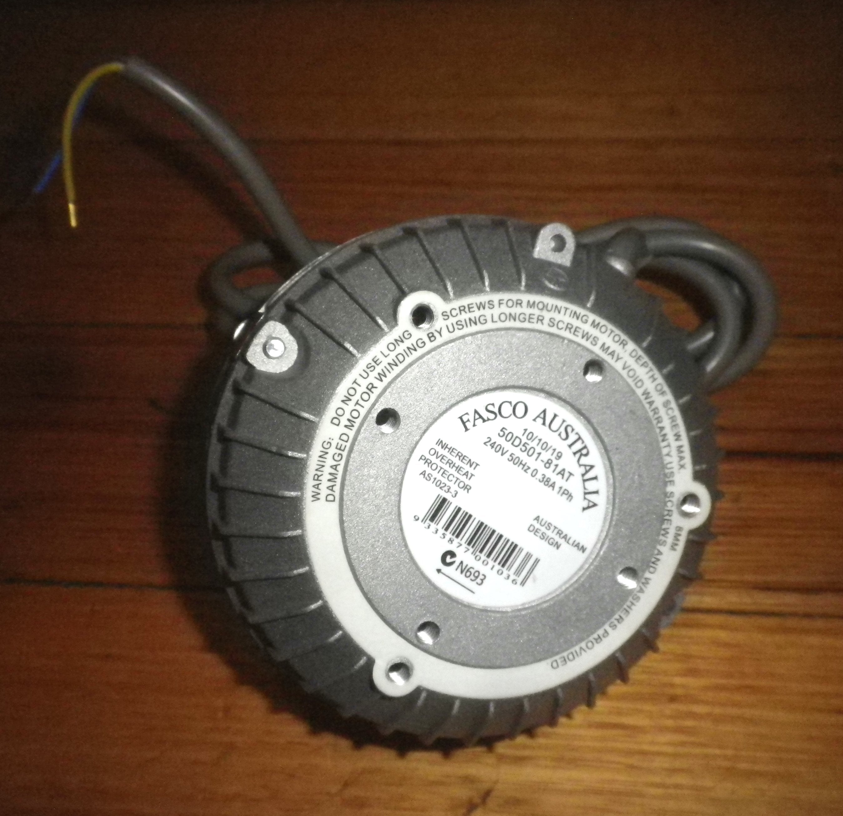 Fasco 10W Anticlockwise Condenser Fan Motor - Part #50D501-81AT