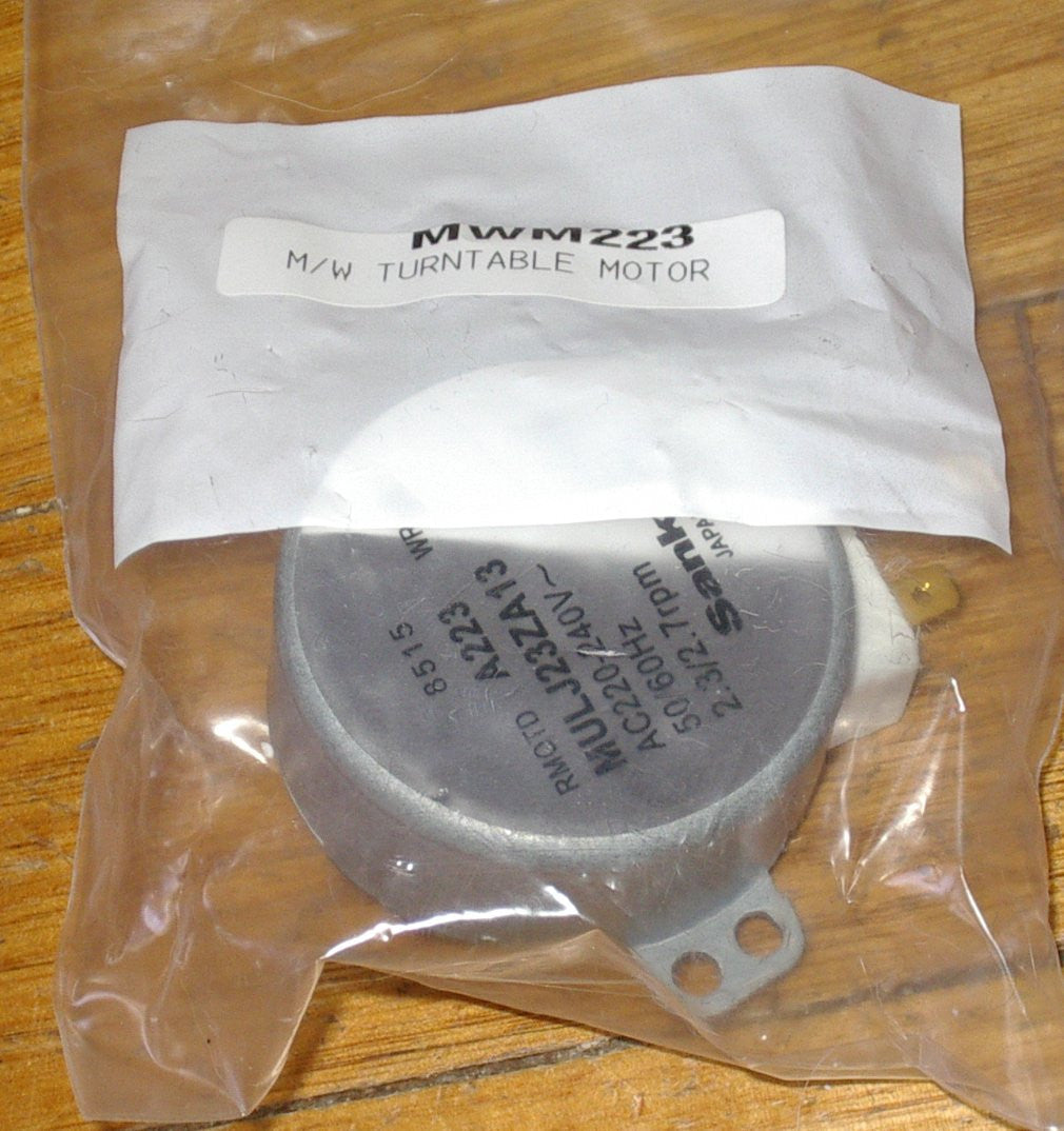 High - Quality Aftermarket Replacement Sharp Microwave Oven Turntable Motor - Part Numbers MWM223 and MULJ23ZA13