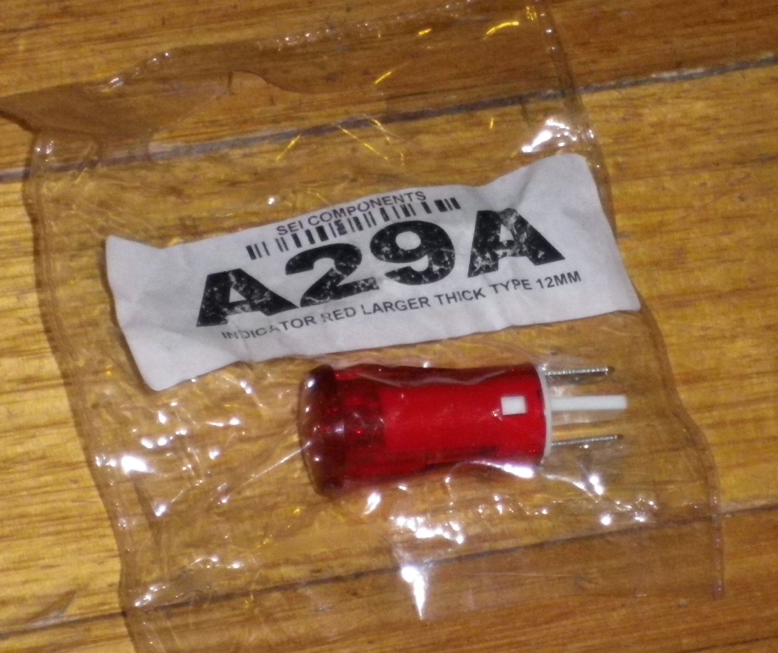Universal 240VAC Round Red Neon Indicator Light - Part A29A