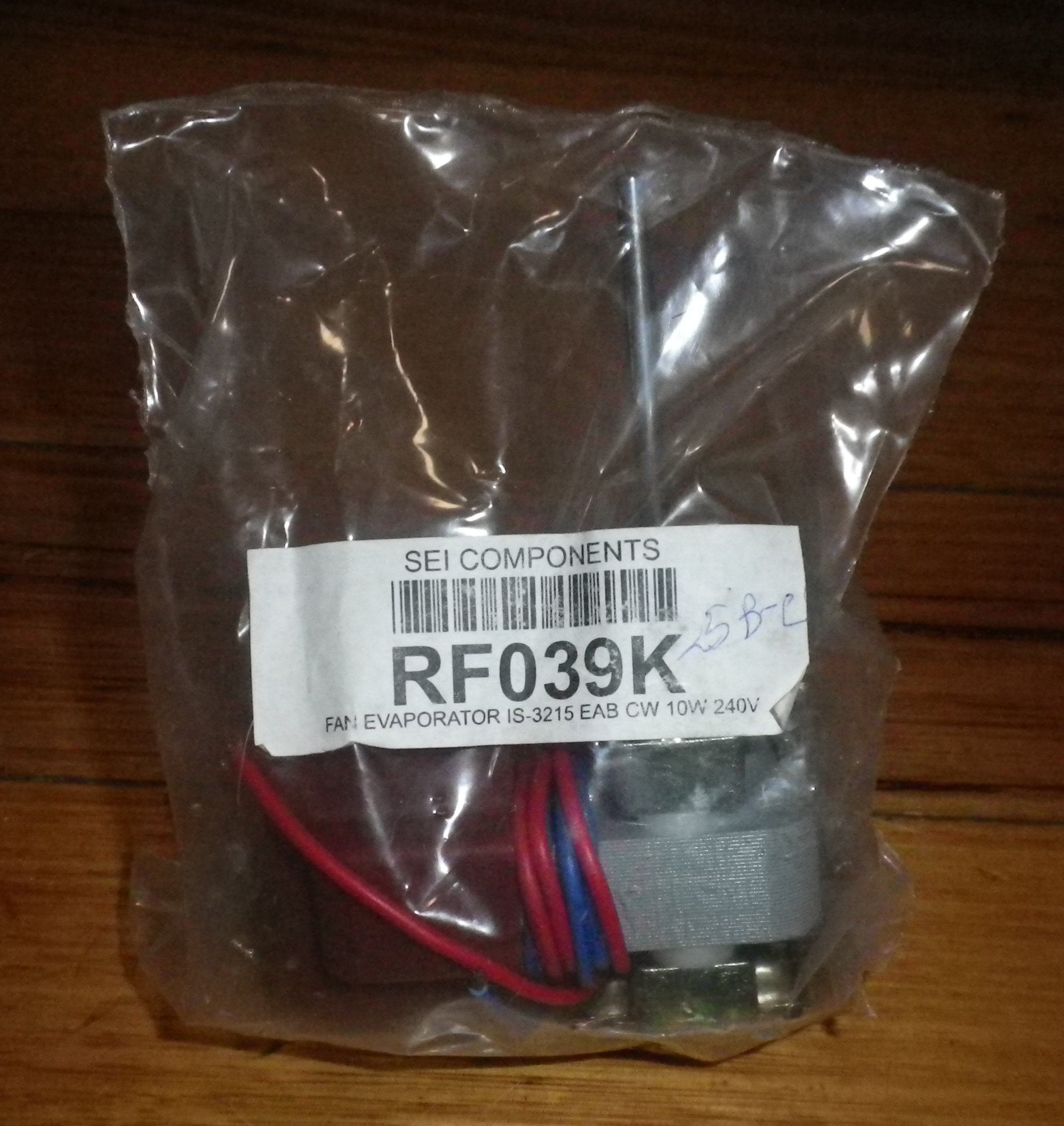 10W Universal Reversible Evaporator Fan Motor - Part RF039K, IS-3215EAB