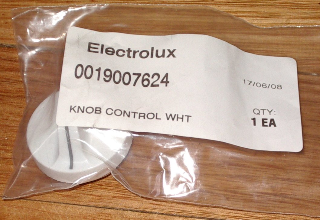 Westinghouse White Electric Stove Genuine Hotplate Control Knob - Part #0019007624