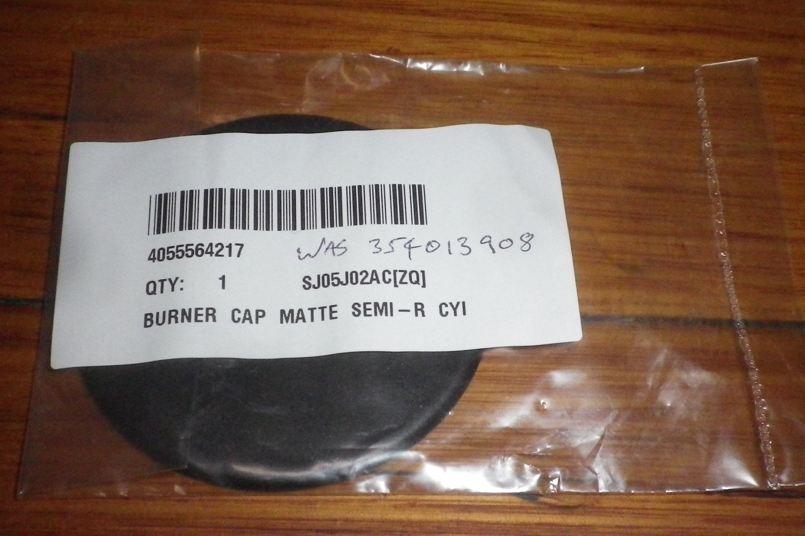 Medium Matt Black Burner Cap for Westinghouse & Chef Gas Stoves - Part 4055564217
