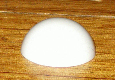White Plastic Igniter Button Cap for Chef GHS Series Gas Cooktops, Part # 0574001248