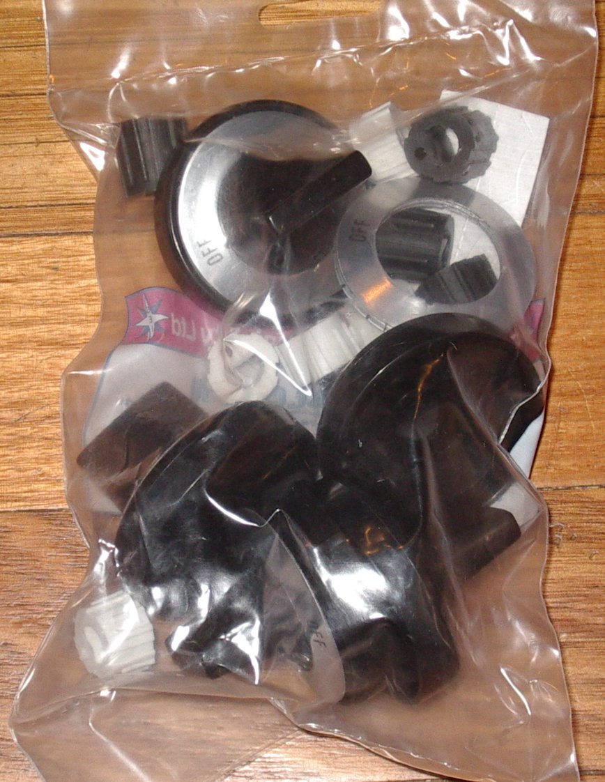 Universal Replacement Gas Stove Control Knob Kit - Pack of 5 Pieces, Part Number SE162C