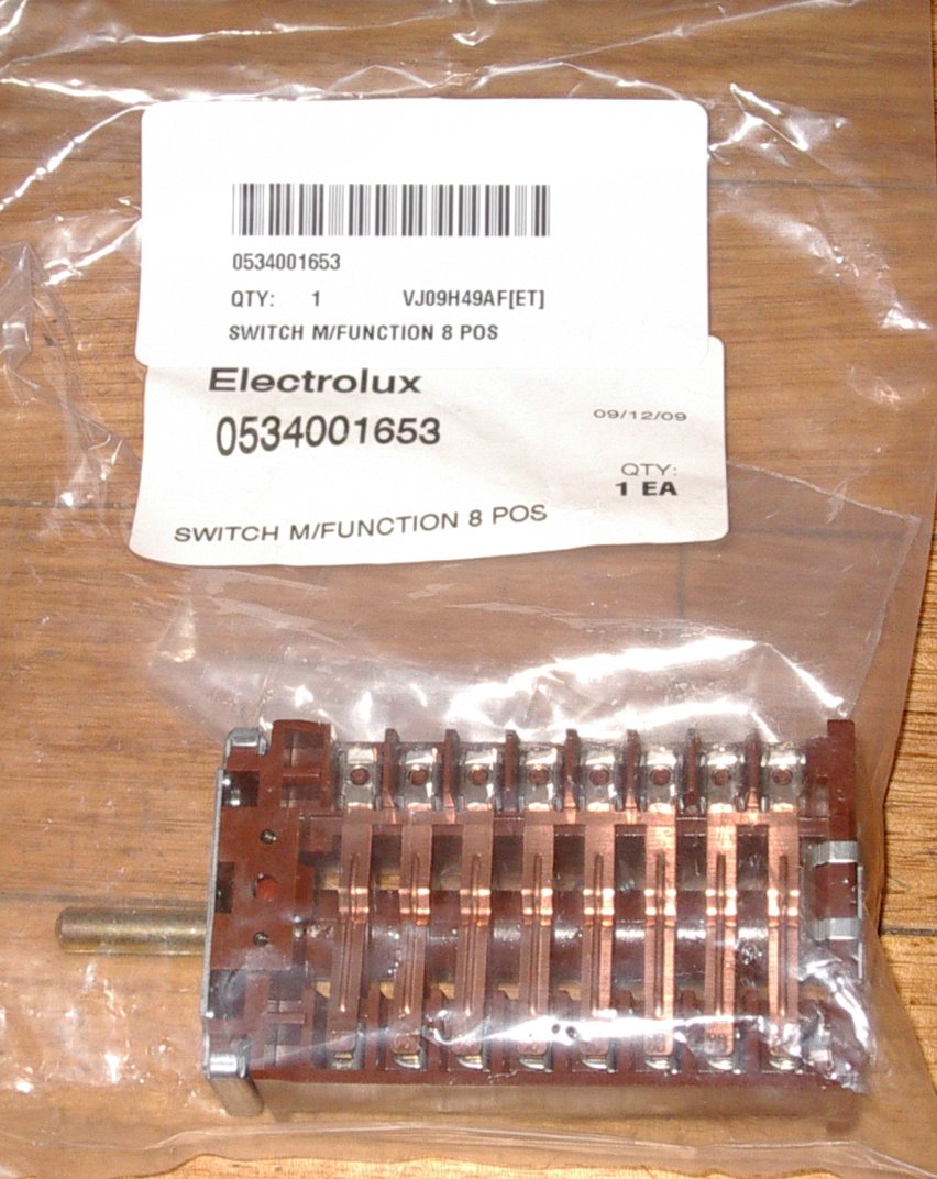 Westinghouse PHVL768U Electric Oven Function Selector Switch - Genuine Part # 0534001653