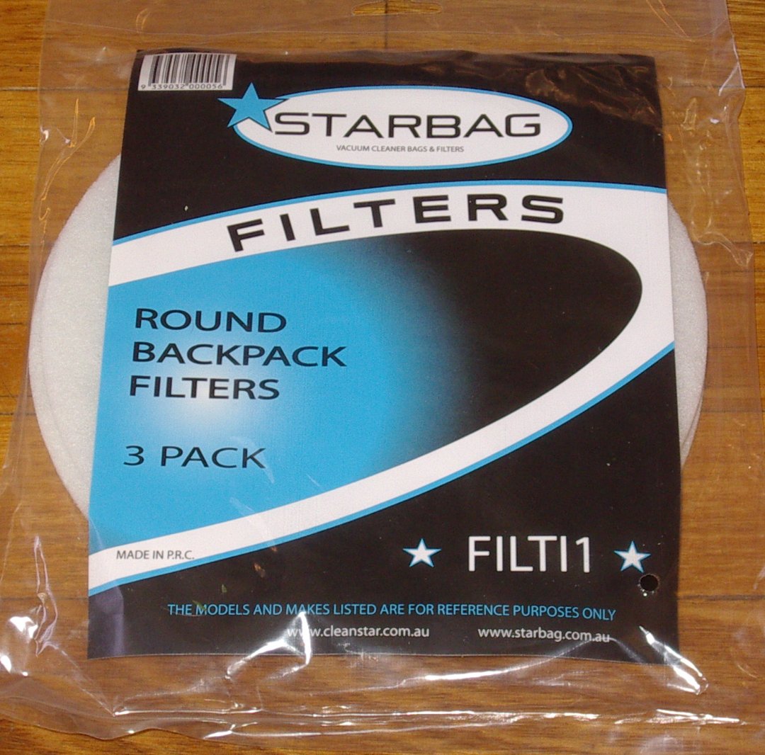 Pullman PV9 - PV11 Vacuum Cleaner Pre - Motor Filter Pad Pack of 3 - Part # FILTI1