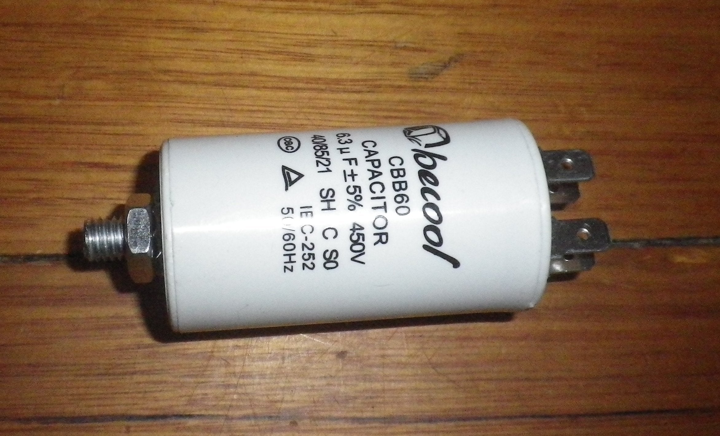 450Volt 6.3uF High - Quality Motor Start Capacitor - Part # CAP006.3