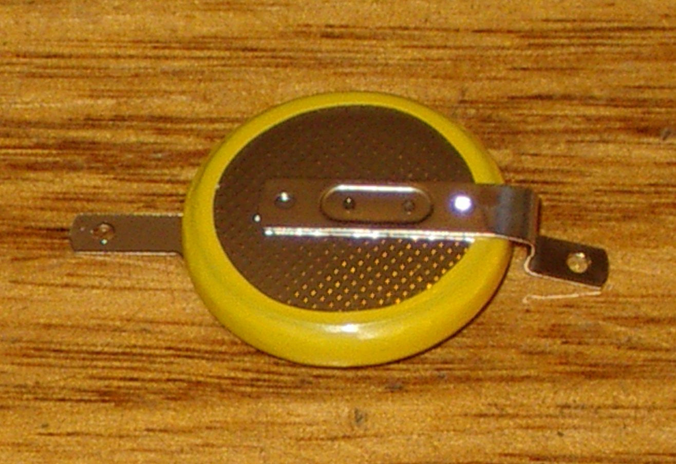 3V CR2032-1F2 Lithium Battery with Horizontal Solder Tabs