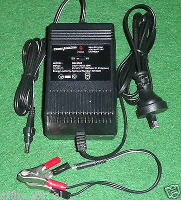 Fast 1.8Amp Auto Charger for 6/12Volt DC Sealed Lead Acid Batteries - Part # MB3523