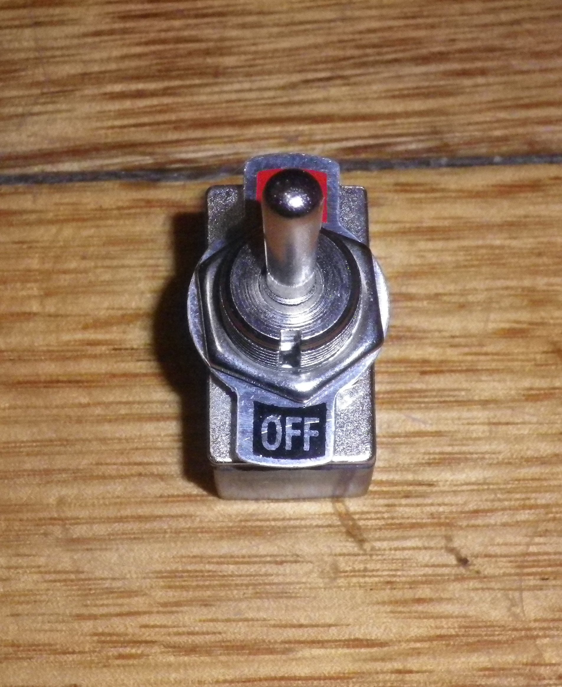 Affordable Single-Pole Single-Throw Chrome Toggle Switch - Model ST305