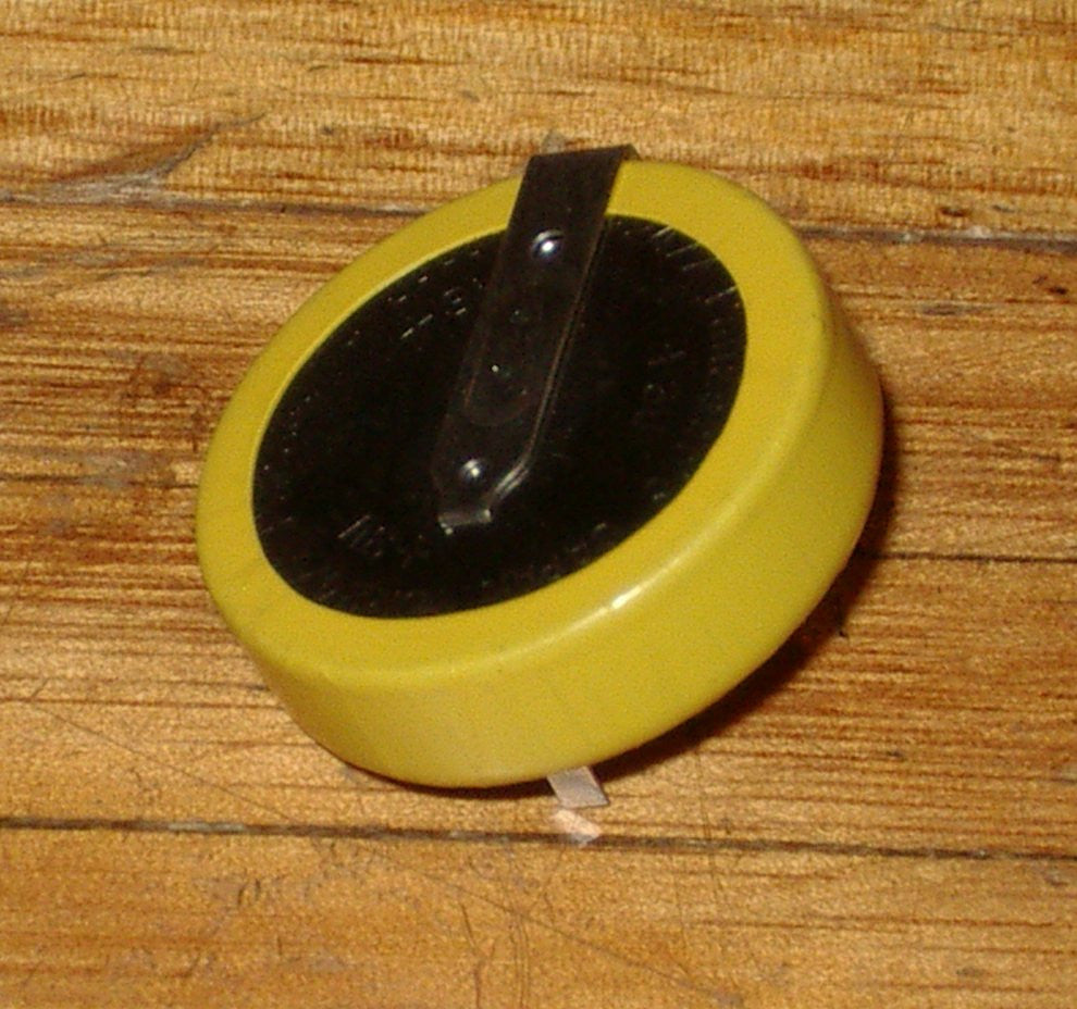 3V CR2477-1HF Lithium Battery with Solder Tags for Horizontal PCB Mount