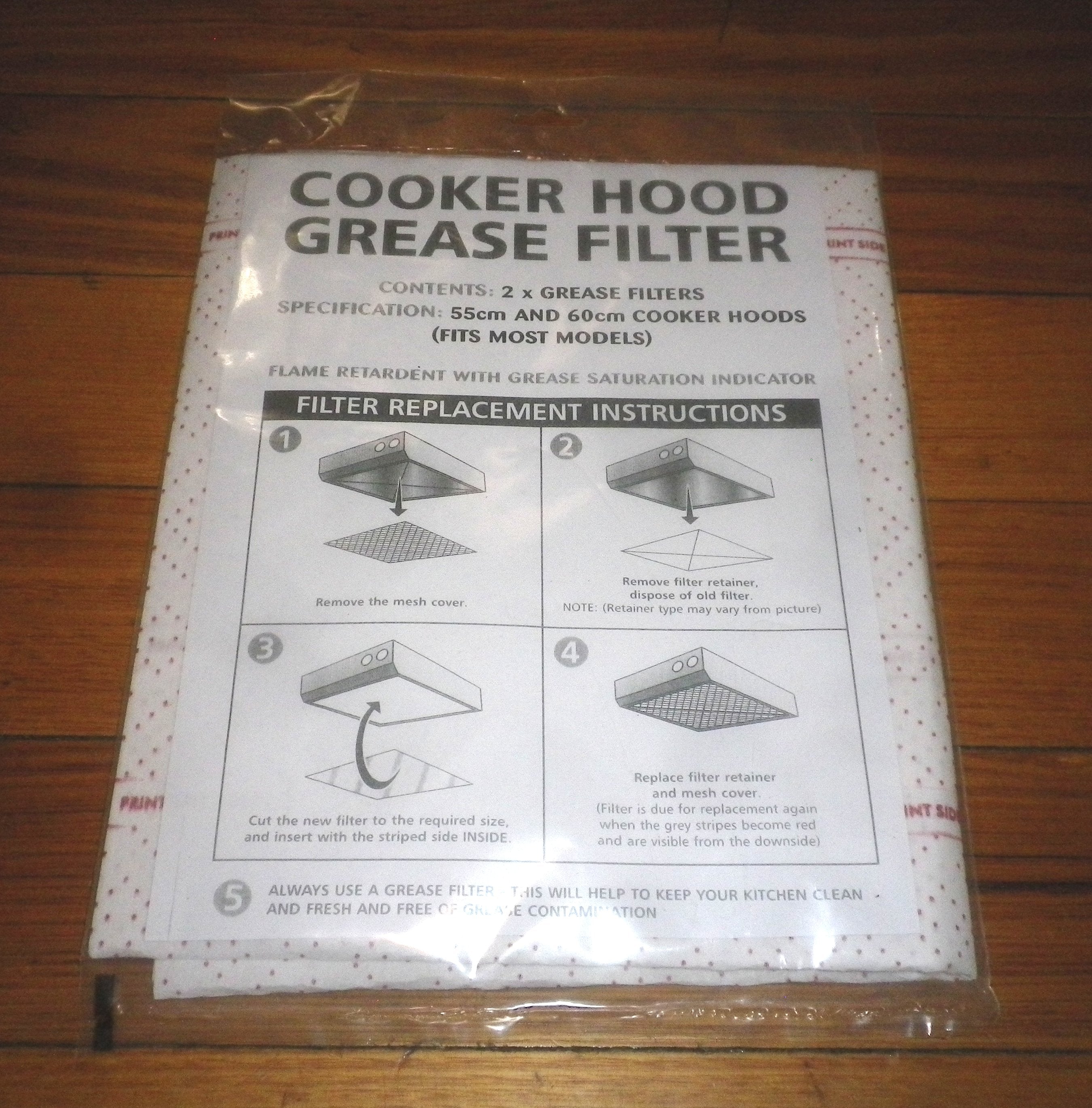 47cm x 57cm Universal Ultrathin Rangehood Grease Filter Material - Part # UNI021, RH007