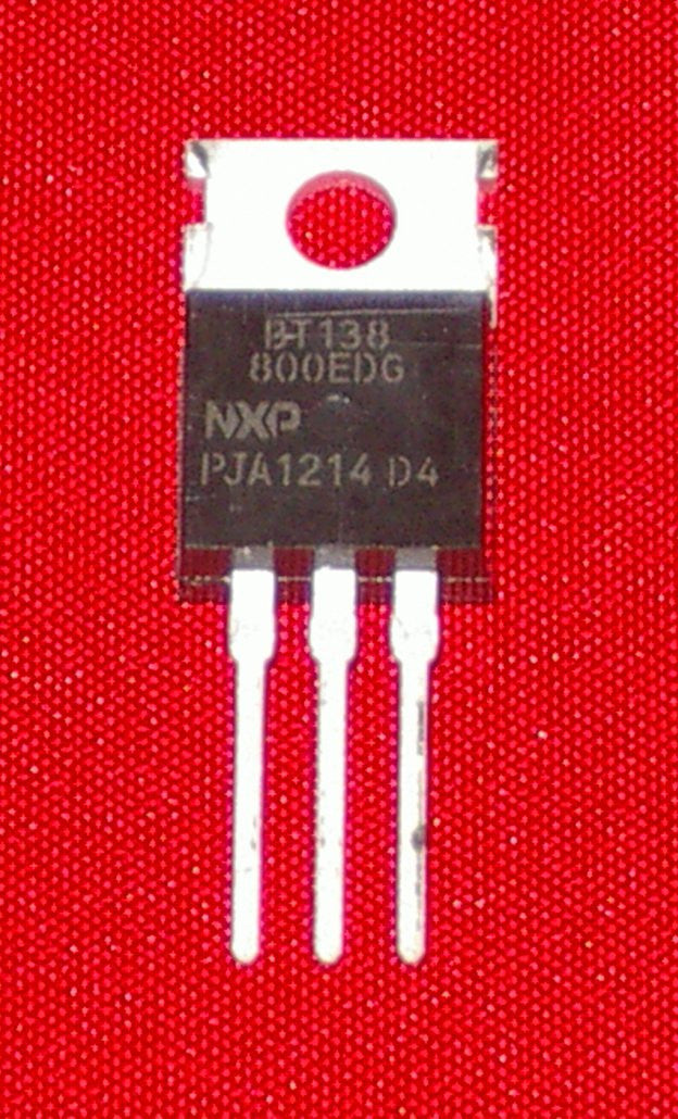 BT136-800E 800Volt 12Amp General Purpose Triac for Electronic Switching