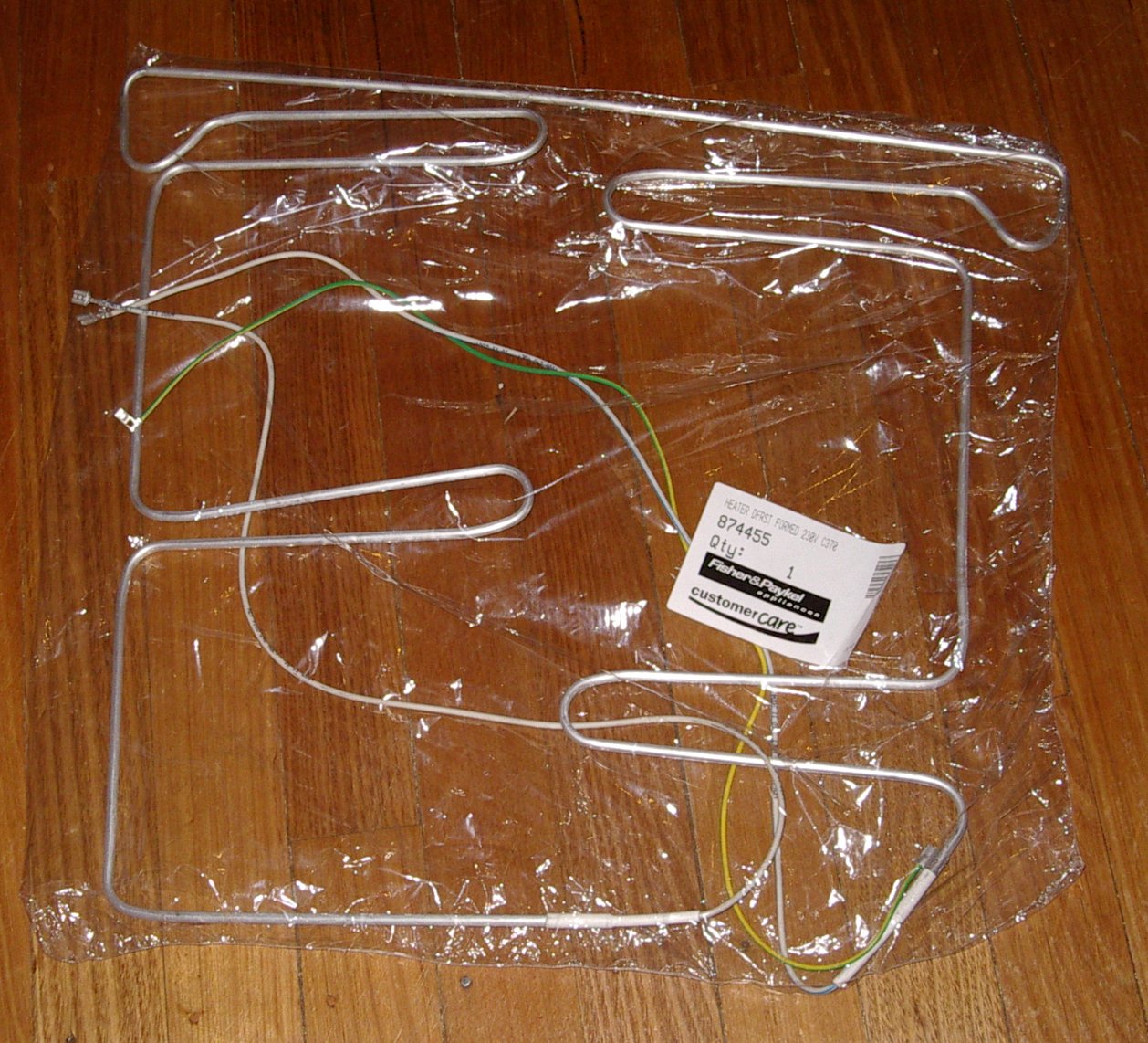 Fisher & Paykel C365H and C370 Cooling Plate Defrosting Element - Genuine Part # FP874455 for Cyclic Defrost Refrigerators