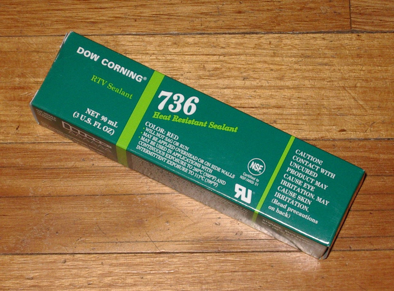 Dow Corning High-Temperature Resistant Silicone Sealant (Up to 600˚F) in 90ml Tube - Part # SIL736-90