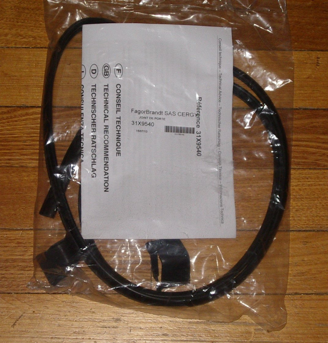 High - Quality Upper Door Seal for Brandt, Kleenmaid, Blanco Dishwashers - Genuine Part # 31X9540