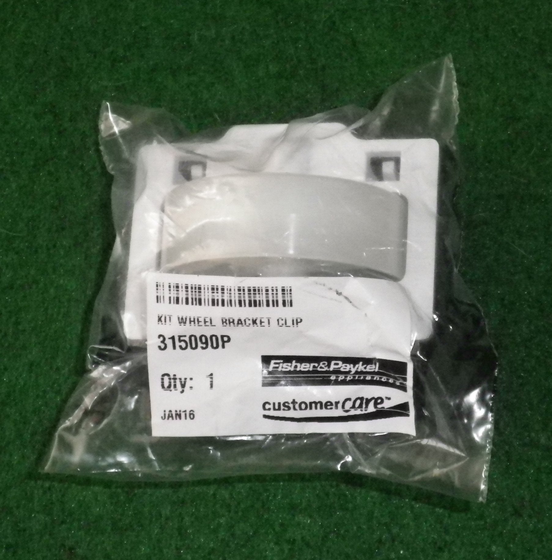 Fisher & Paykel Rear Fridge Roller Wheel Assembly Replacement Part - Part Number FP315090P