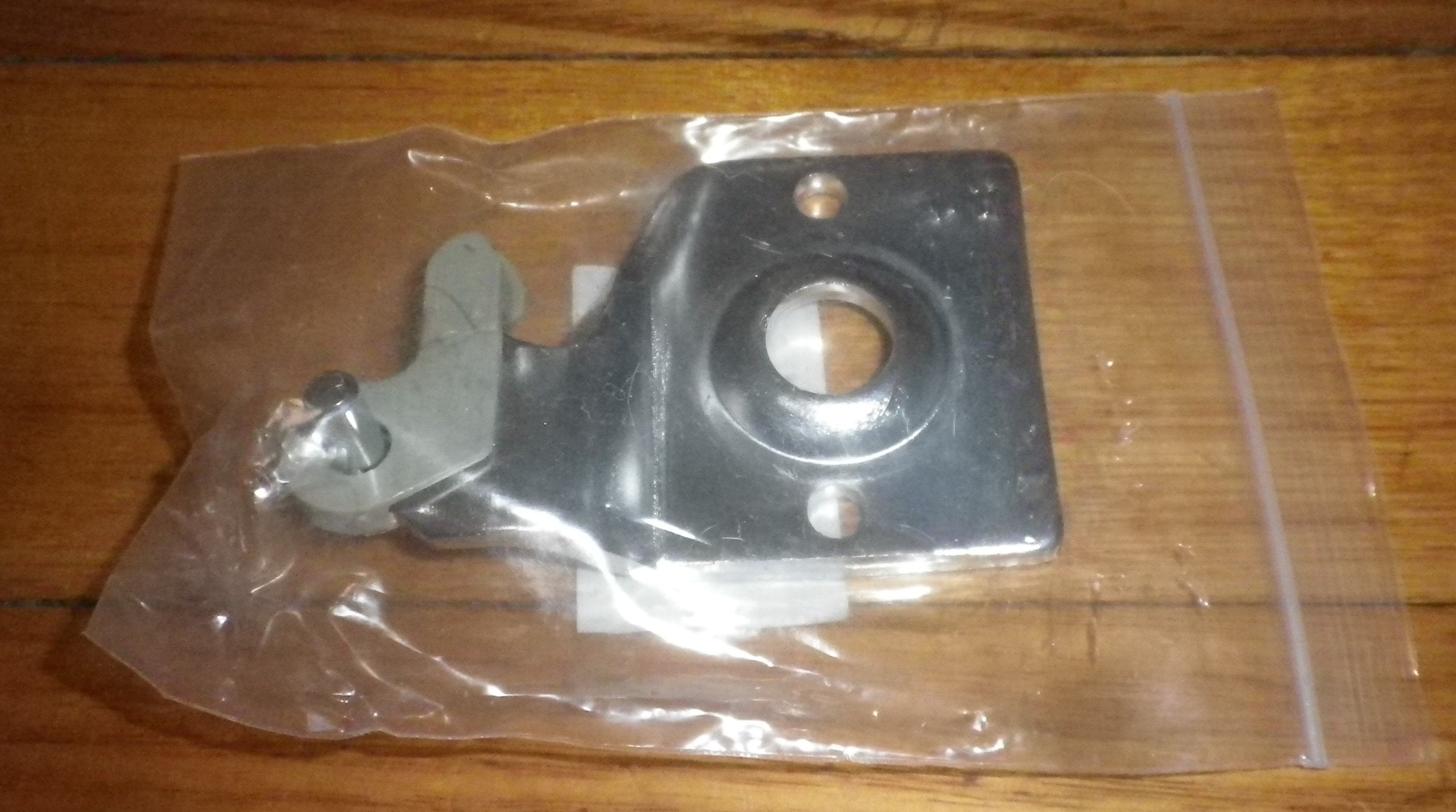Fisher & Paykel Refrigerator Grey Right-Hand Door Hinge Base and Closing Cap - Replacement Part # FP818614P