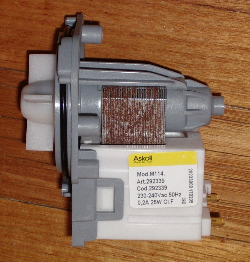 Universal Askoll Twist-On Magnetic Washing Machine and Dishwasher Pump Motor Body - Part Number UNI205