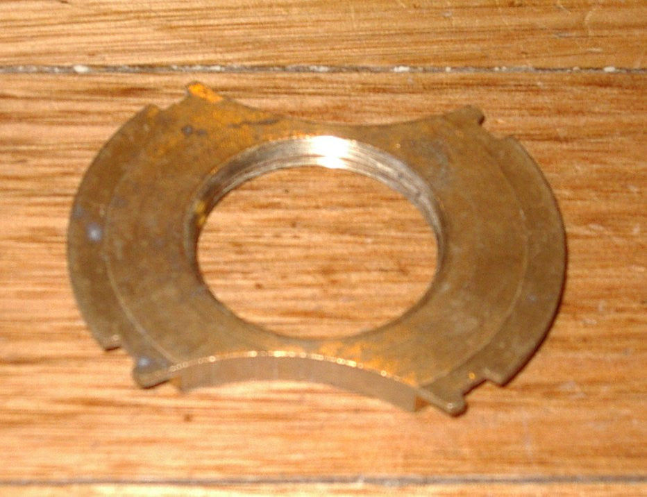 Large Chef Gas Stove Burner Locknut Made of Brass - Part Number 51996