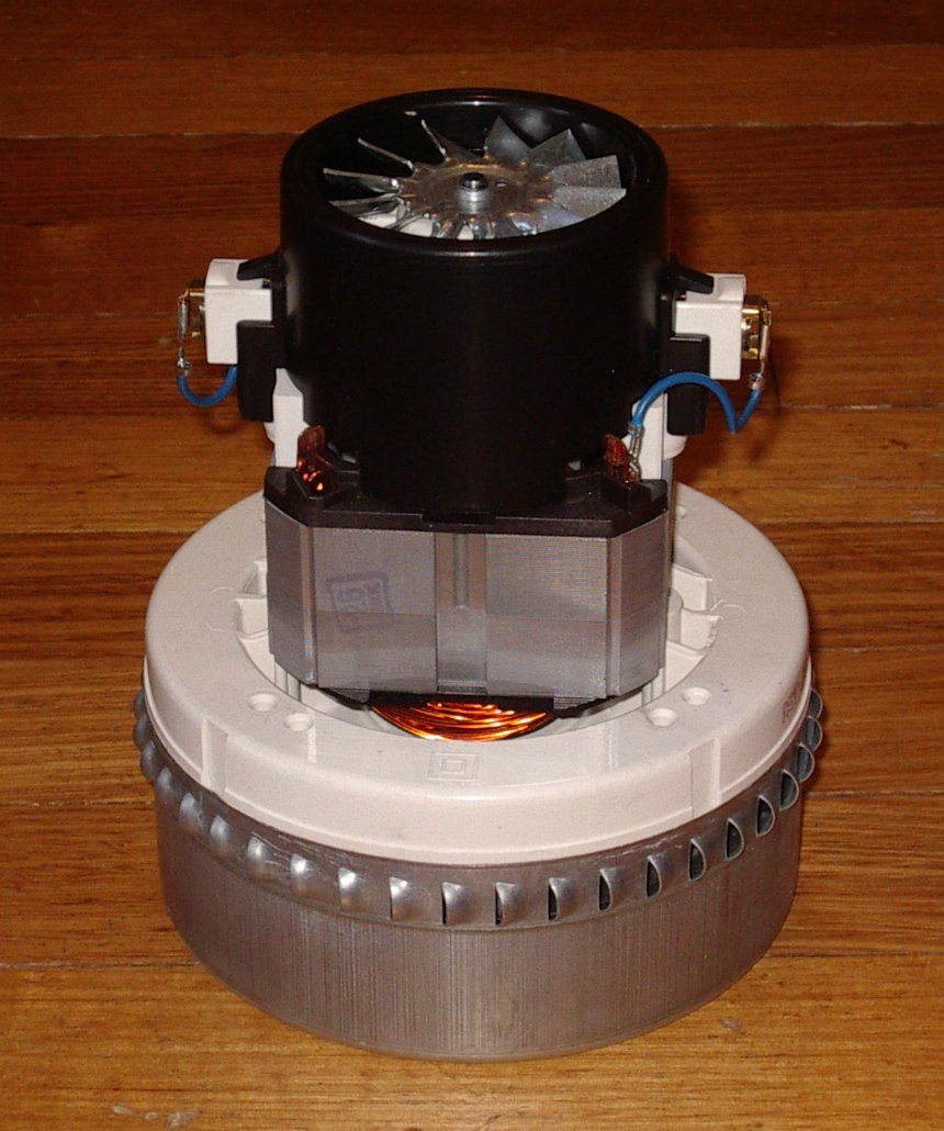 Domel 1200-Watt Two-Stage Bypass Type Vacuum Cleaner Fan Motor - Part Number MKM7778-11