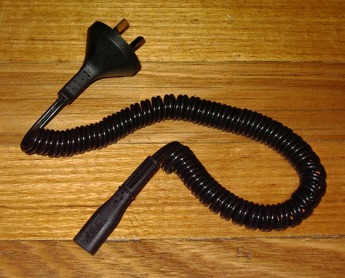 Braun Curly Shaver 2-Pin Australian AC Power Lead - Part # 7002225