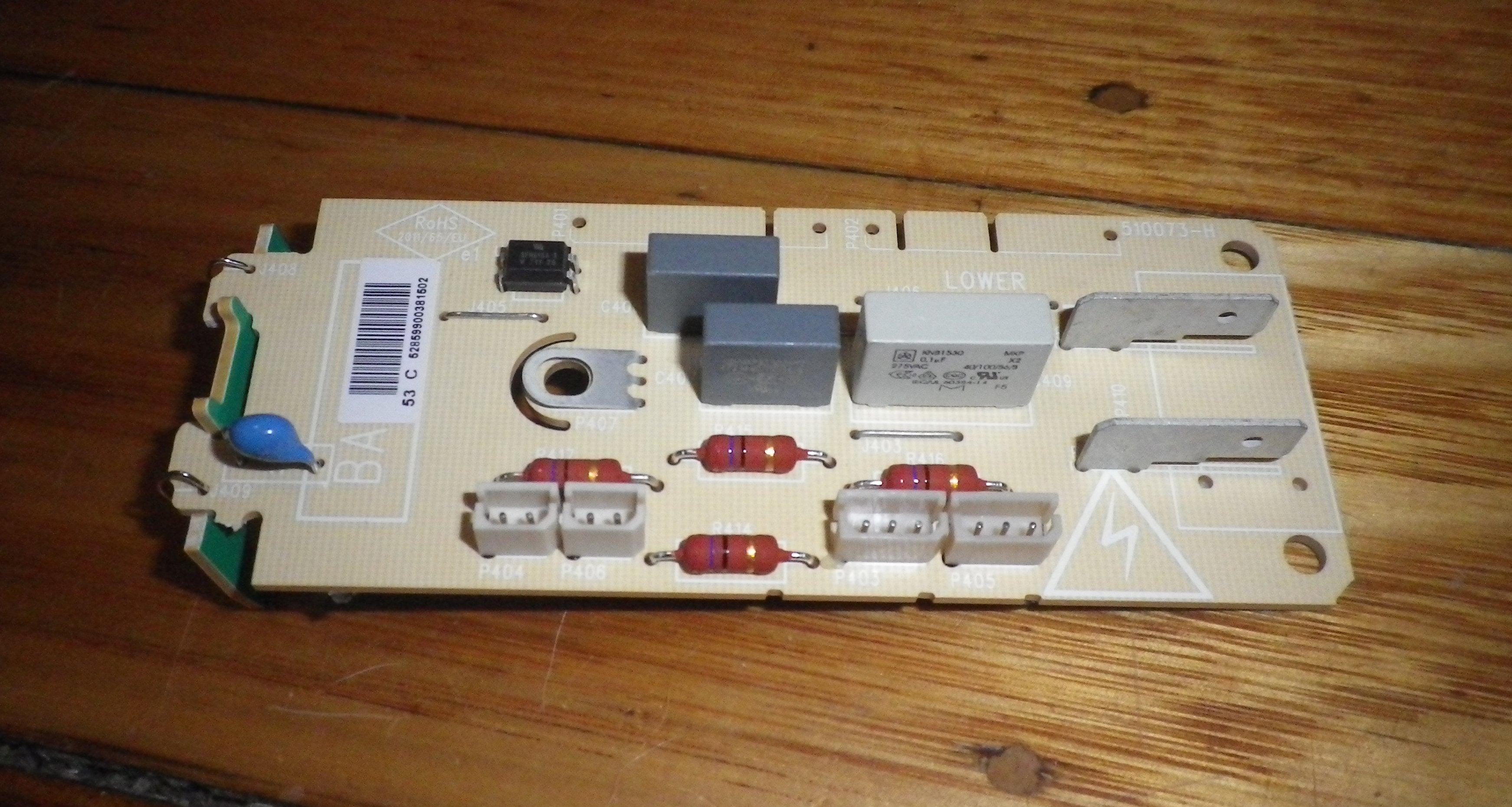 Fisher & Paykel DD603 240VAC Mains Filter Circuit Board - FP528599MP Replacement