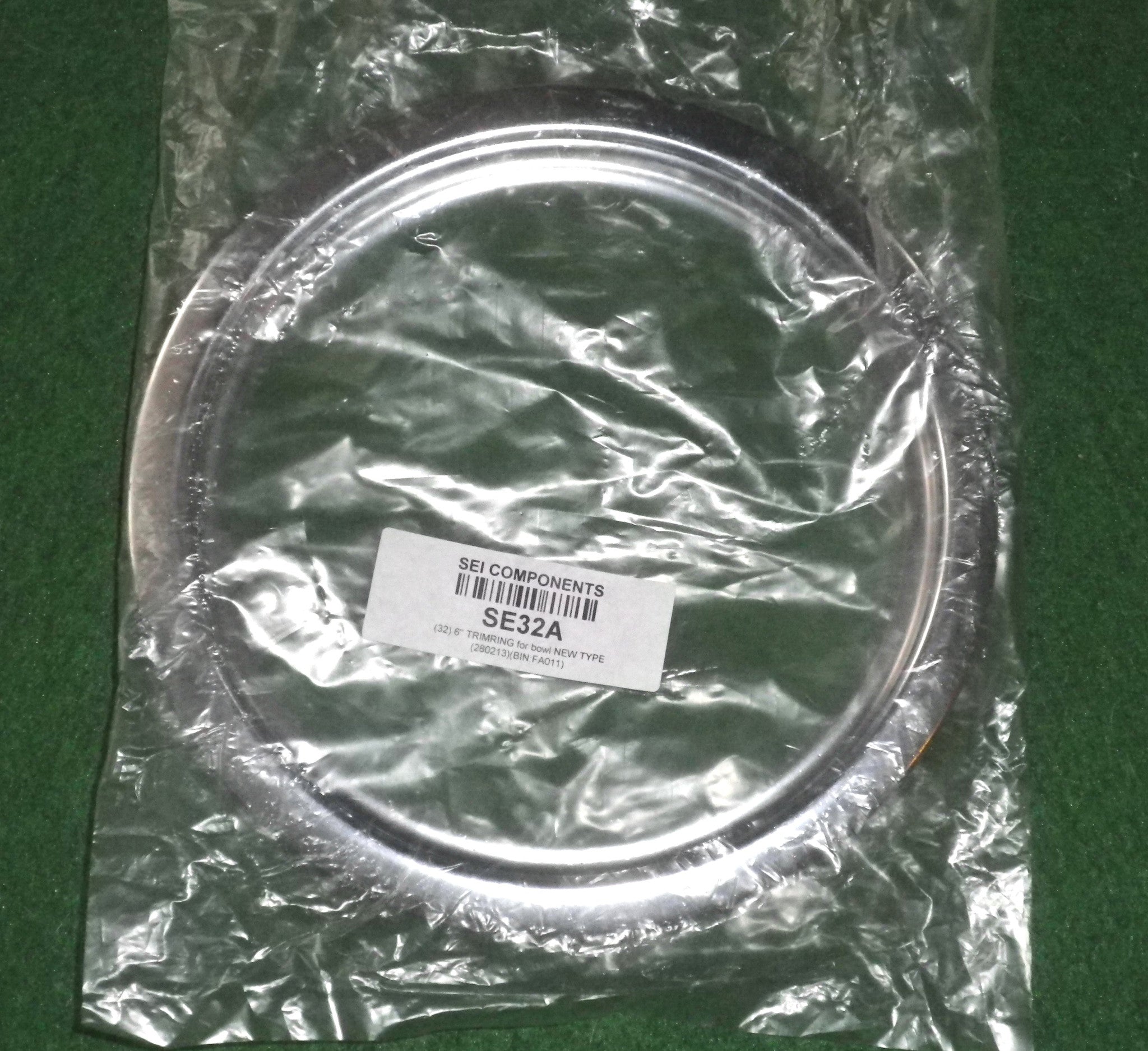 Universal 6-1/4 Inch Chrome Trim Ring for Stove Hotplates - Part SE32A
