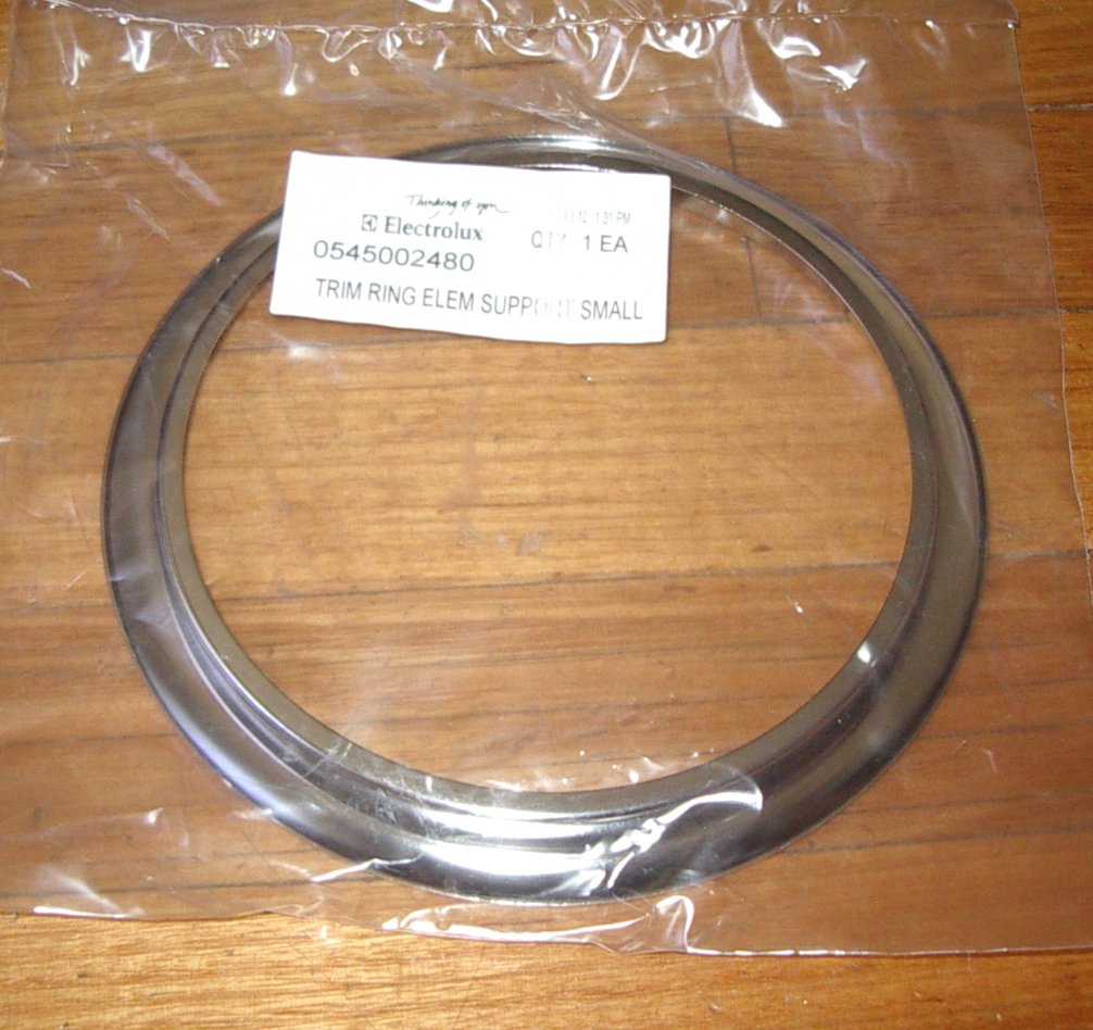 Westinghouse and Simpson Small Chrome Trim Ring for Stove Hotplates, 6-1/4 Inch, Part # 0545002975