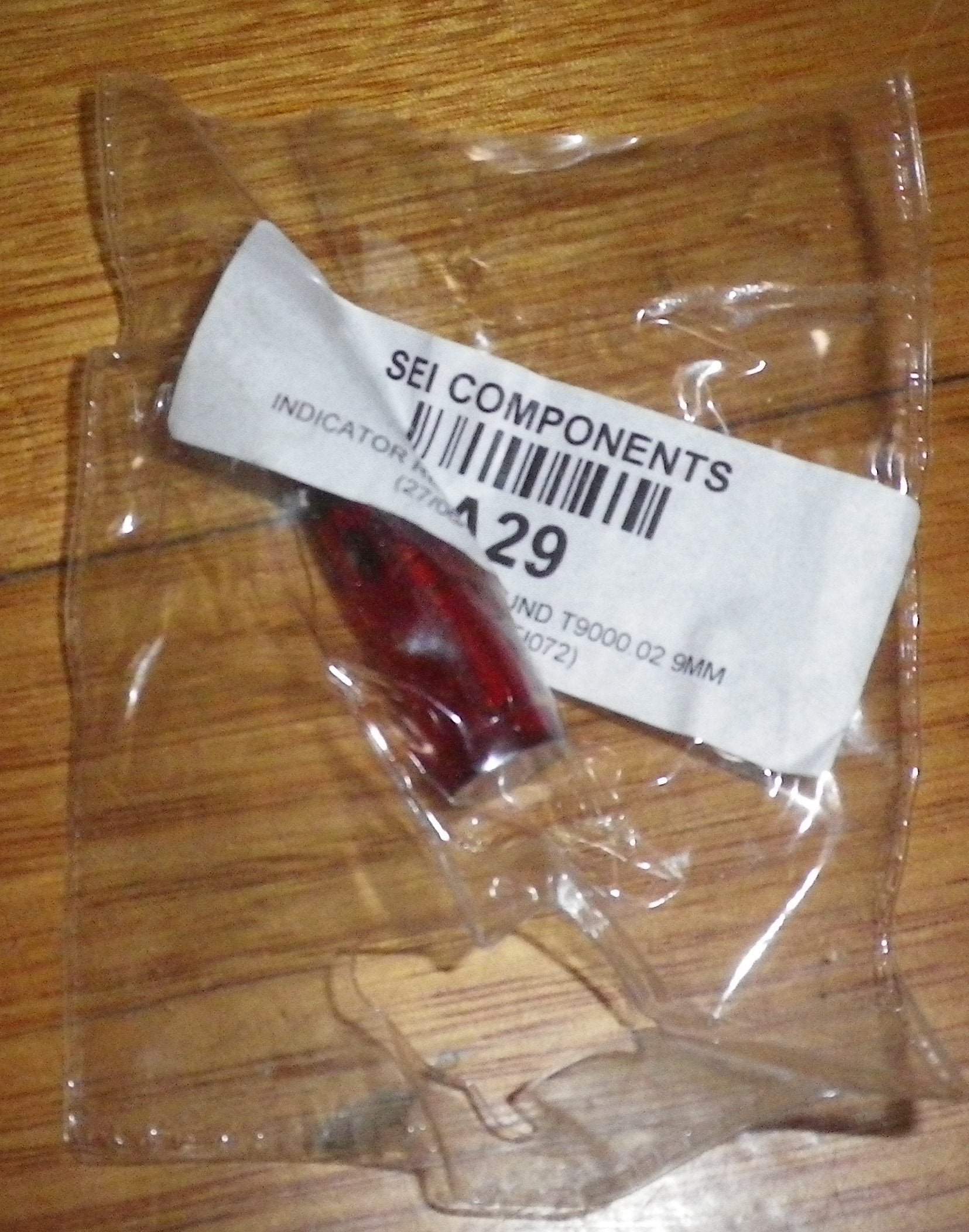 Universal Circular Red Neon Indicator Light for Stoves and Other Equipment - Part Number A29B