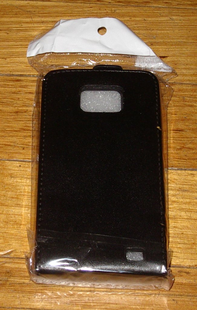 Premium Hard Leather Flip Open Wallet Case for Samsung Galaxy S2 - Model ALC6456