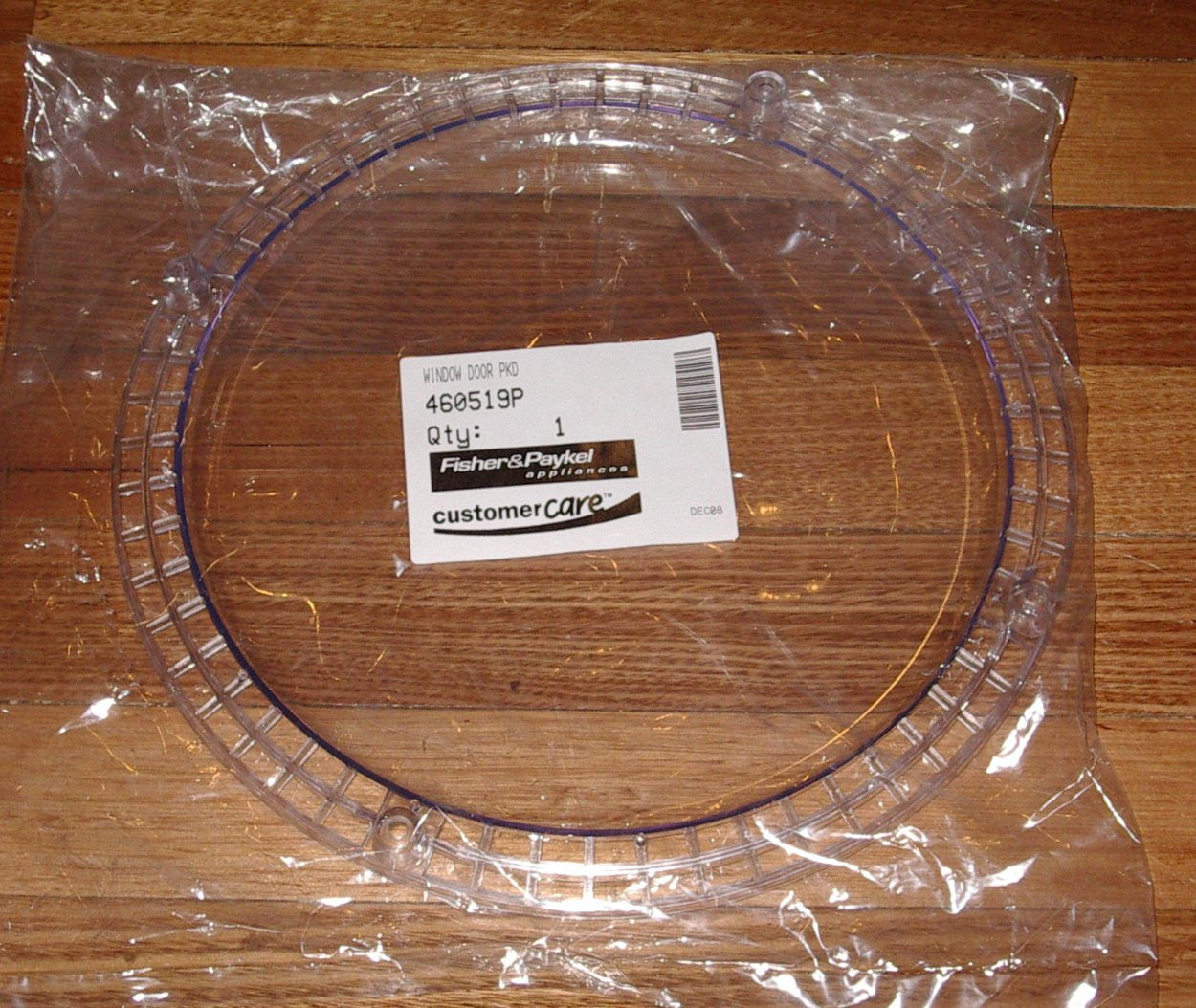 Fisher & Paykel AD50, ED50, DE45 Series Dryer Replacement Clear Window Insert Part # FP427791P