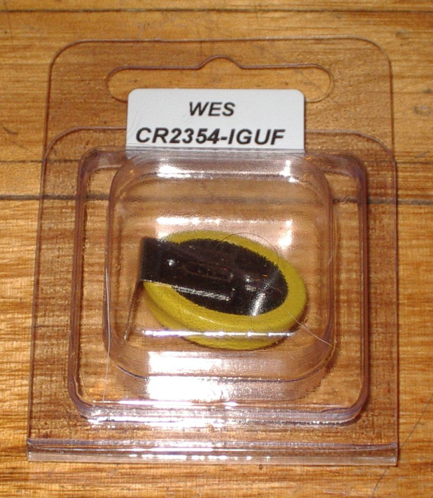 3V Lithium CR2354-1GUF Battery with Solder Tags for Horizontal PCB Mount