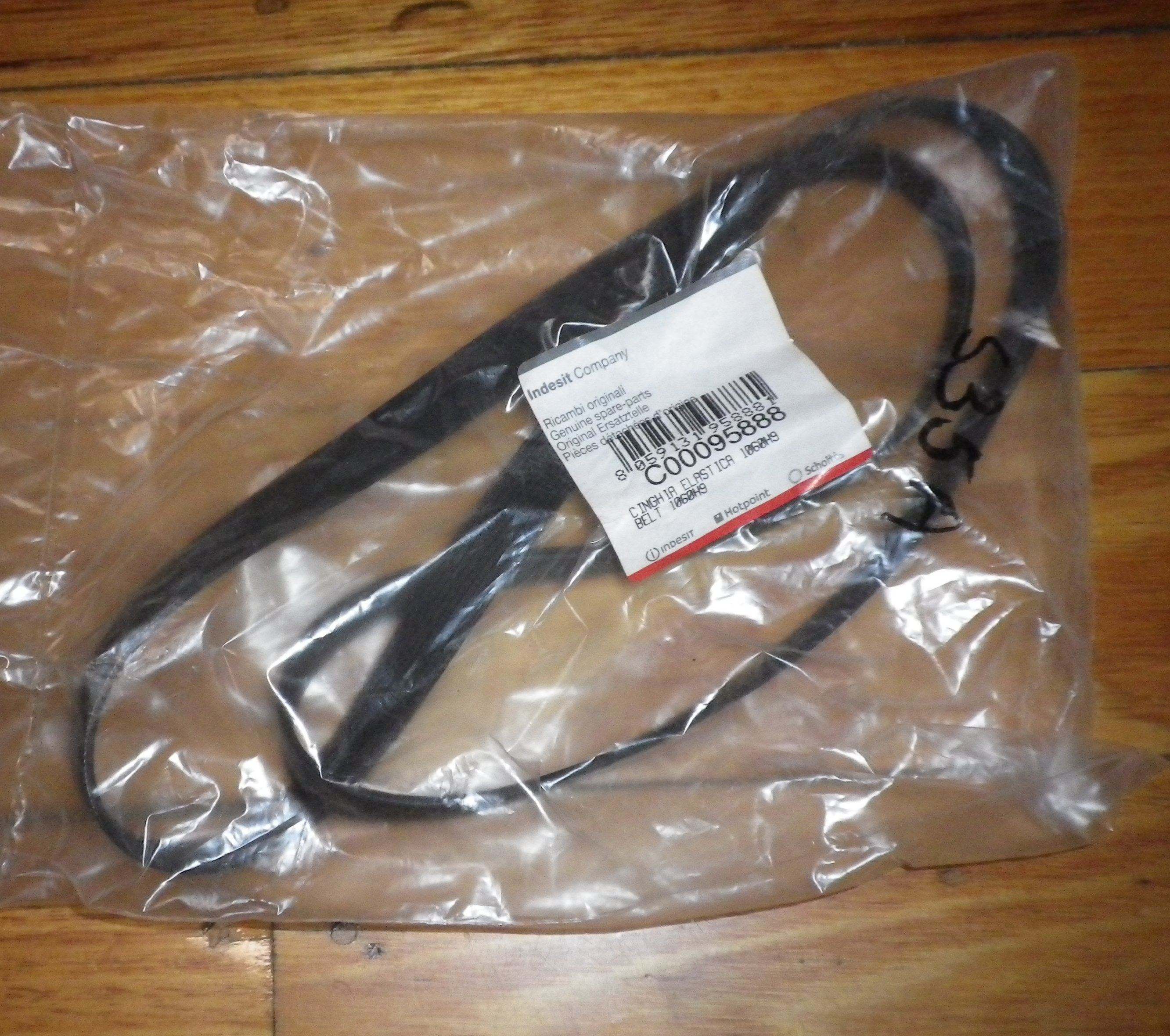 High - Quality Replacement Front Loader Drum Belt (9PHE1601) for Ariston AVXL129 and Indesit Washing Machines - Part # C00095888