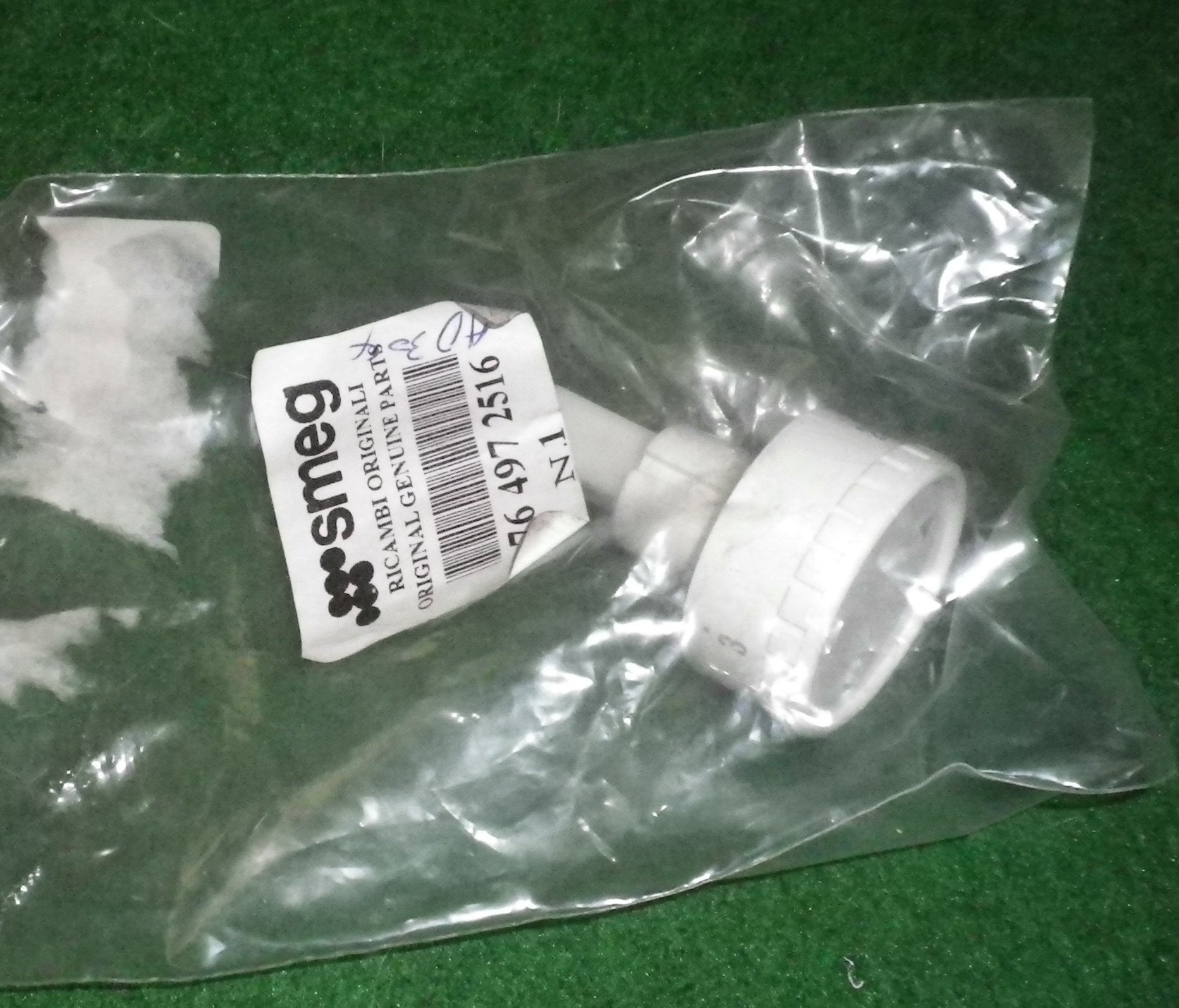White Recessed Timer Knob for Dishwasher - Part No. 764972516